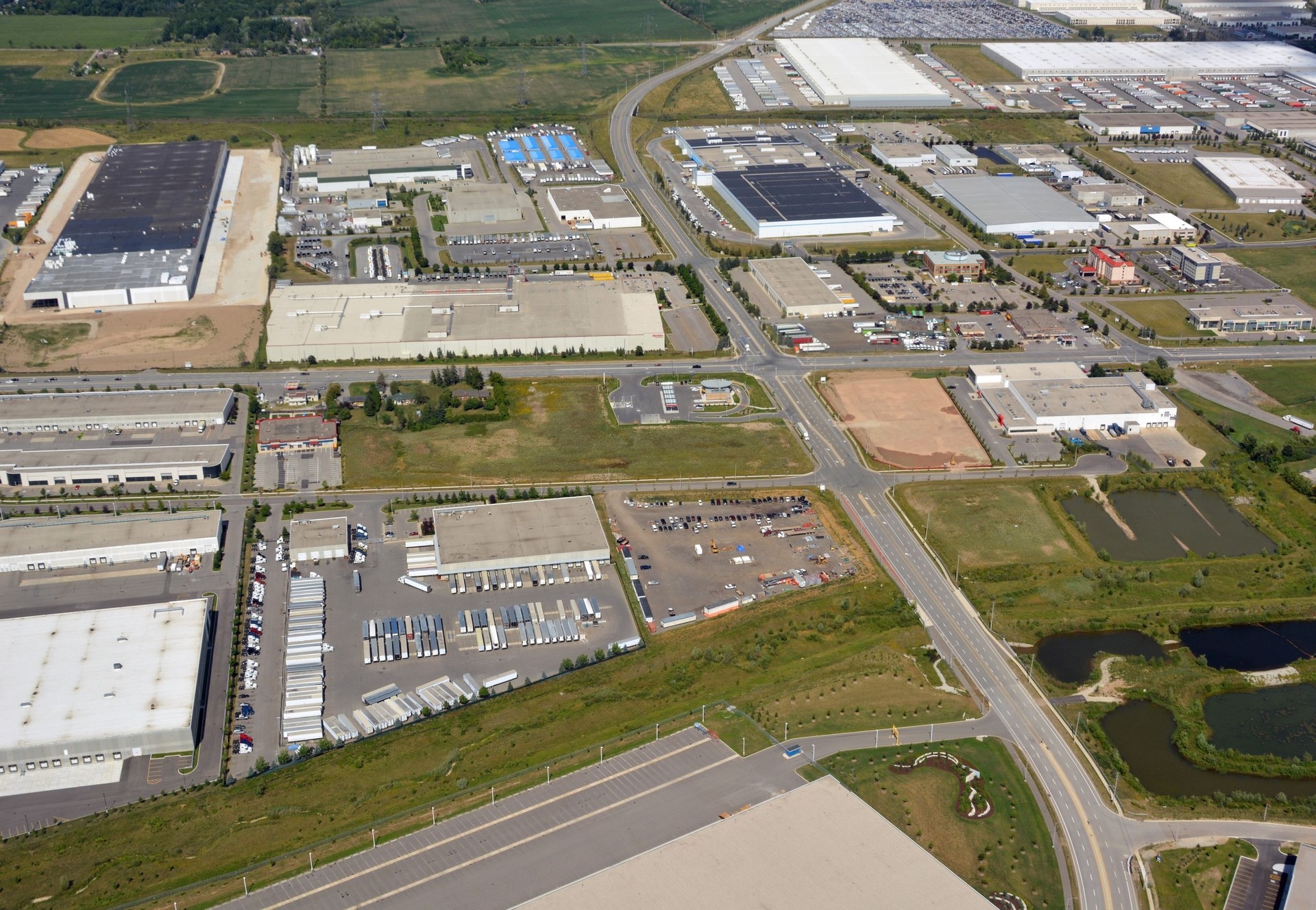 Industrial Park Milton, aerial